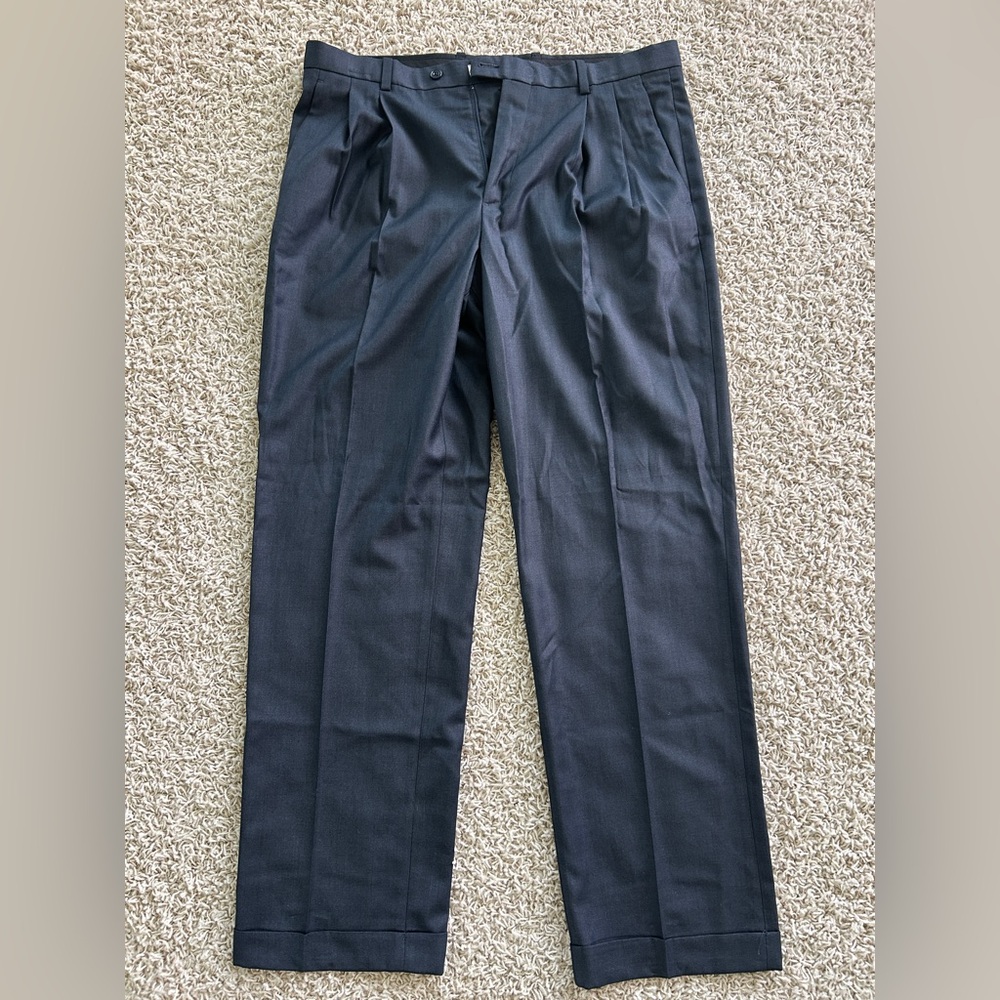 NWT Perry Ellis Portfolio Men’s Waist 34 Length 32 Black Dress Pants